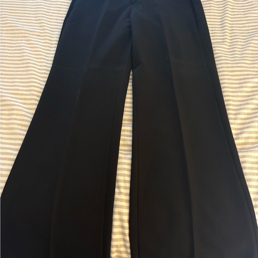 Banana Republic Blake Style Wide Leg Black Dress Pants
